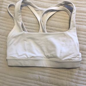 Lululemon white sports bra